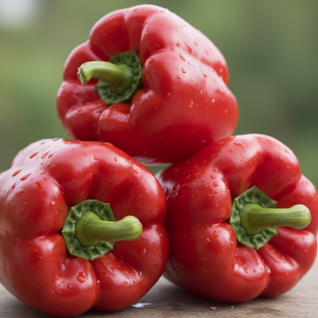Poivrons rouges frais
